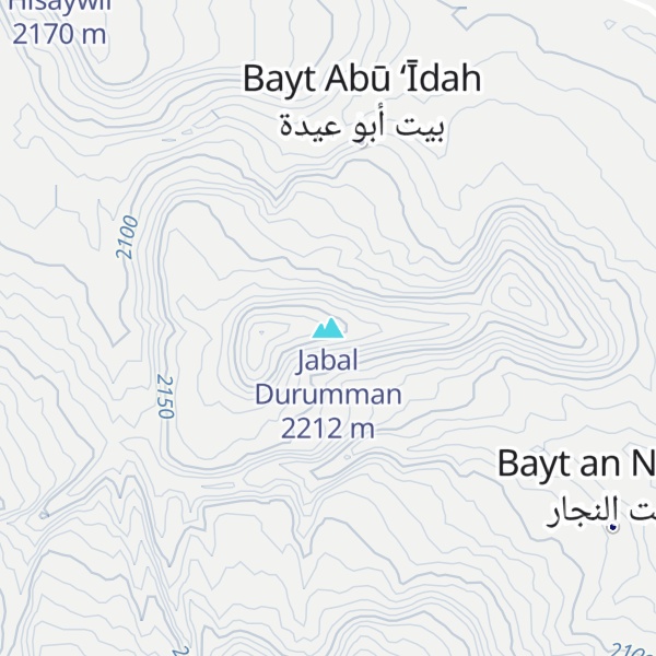 Map of Jabal Durumman