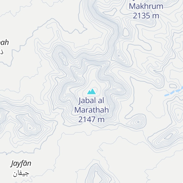 Map of Jabal al Marathah