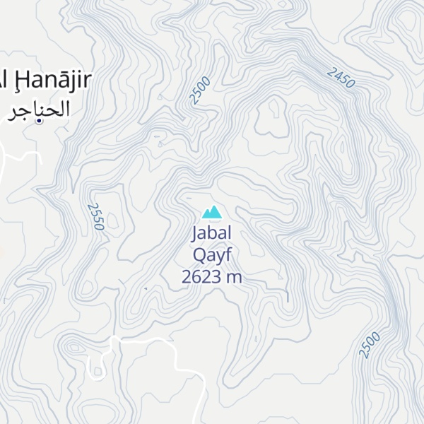 Map of Jabal Qayf