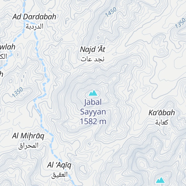 Map of Jabal Sayyan