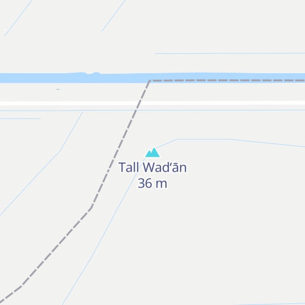 Map of Tall Wad‘ān