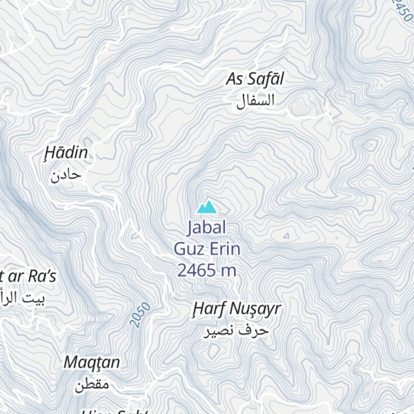 Map of Jabal Guz Erin