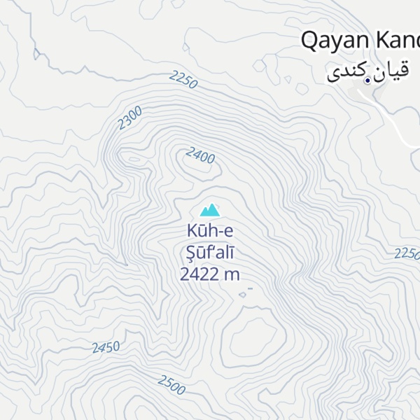 Map of Kūh-e Şūf‘alī