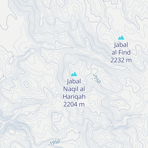 Map of Jabal Naqil al Hariqah