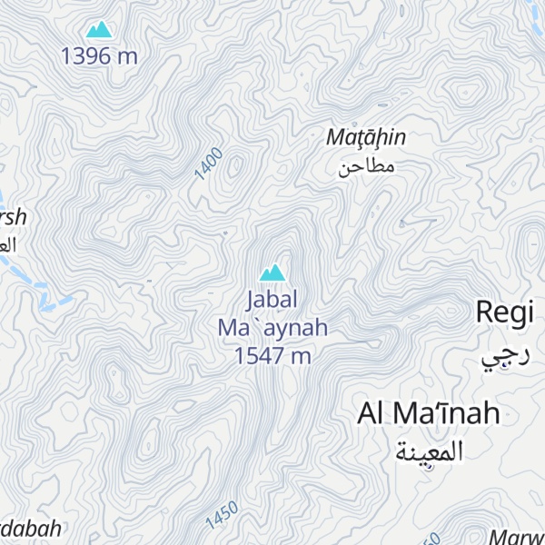 Map of Jabal Ma`aynah