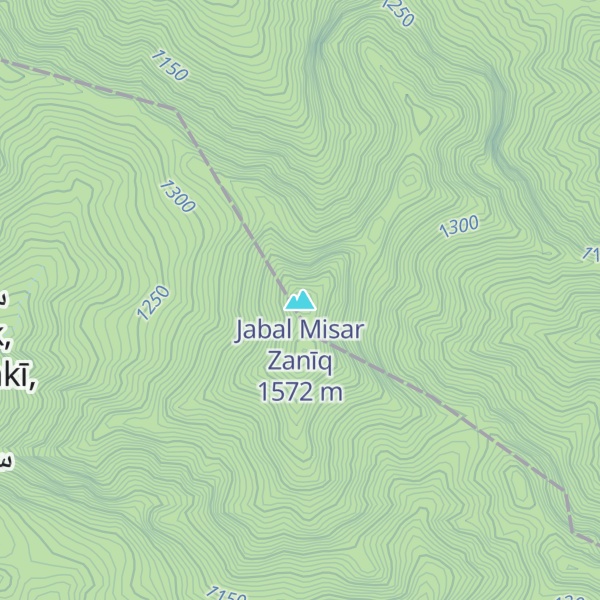 Map of Jabal Misar Zanīq