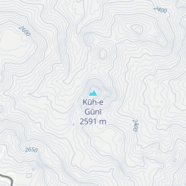 Map of Kūh-e Gūnī