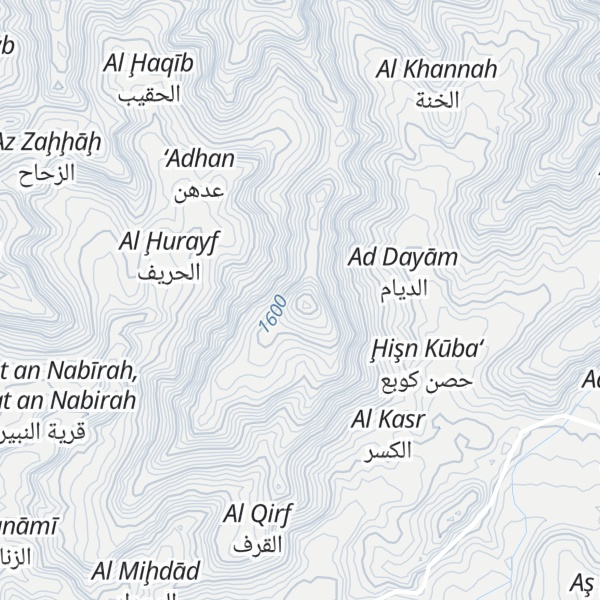 Map of Hisn Kawba`