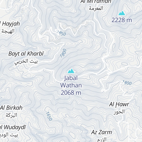 Map of Jabal Wathan
