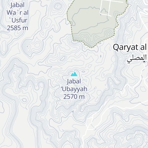Map of Jabal ‘Ubayyah