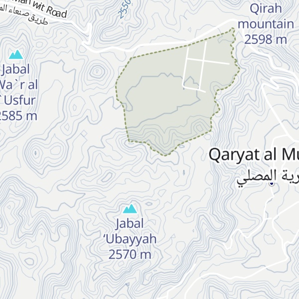 Map of Jabal `Ubayyah