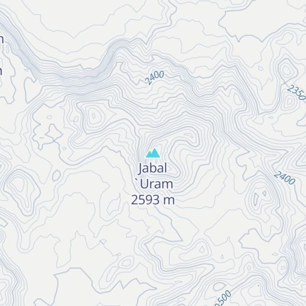 Map of Jabal `Uram