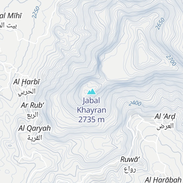 Map of Jabal Khayran