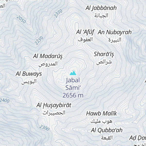 Map of Jabal Sāmi‘