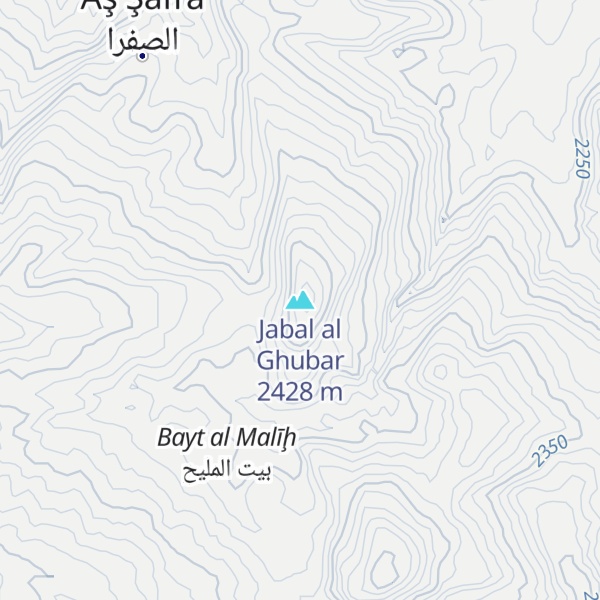 Map of Jabal al Ghubar