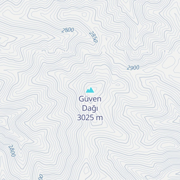 Map of Güven Dağı