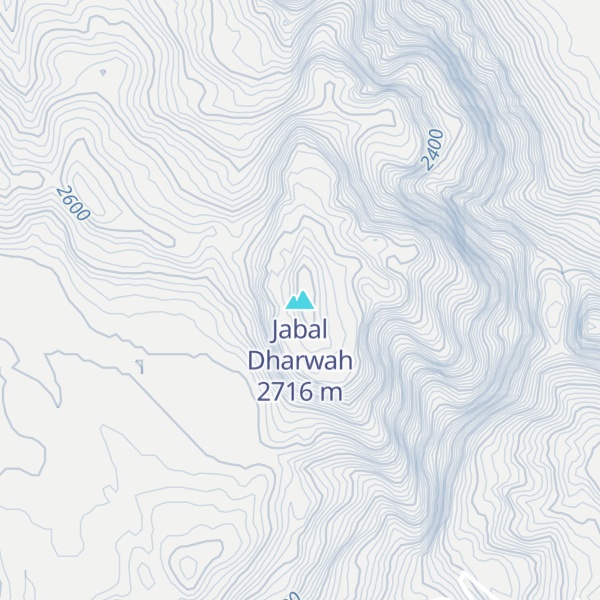 Map of Jabal Dharwah
