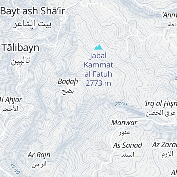 Map of Jabal al Manarah