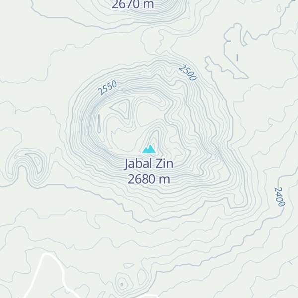 Map of Jabal Zin
