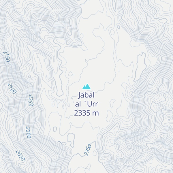 Map of Jabal al `Urr