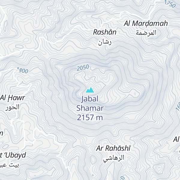 Map of Jabal Shamar