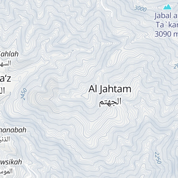 Map of Jabal al Harf