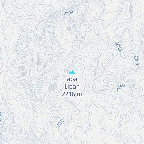 Map of Jabal Libah