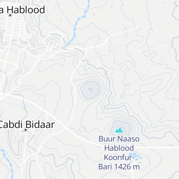 Map of Buur Naaso Hablood Waqooyi-Galbeed