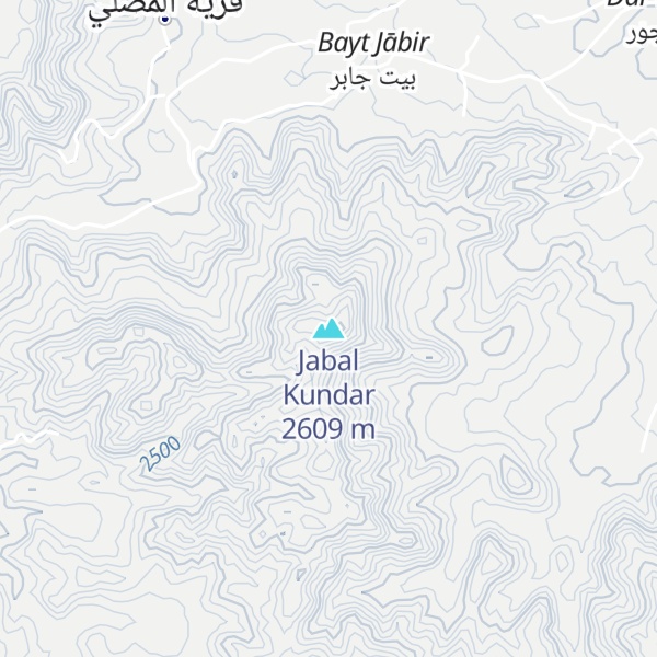 Map of Jabal Kundar