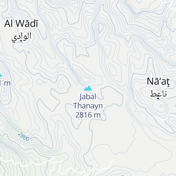 Map of Jabal Thanayn