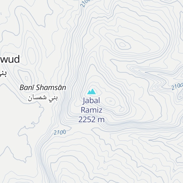 Map of Jabal Ramiz