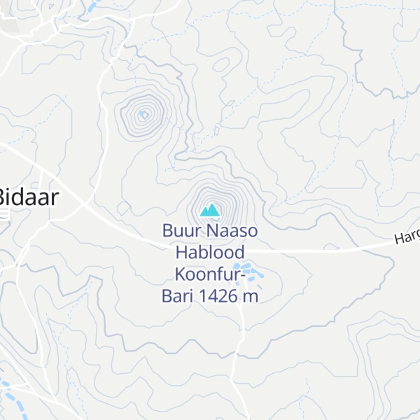 Map of Buur Naaso Hablood Koonfur-Bari