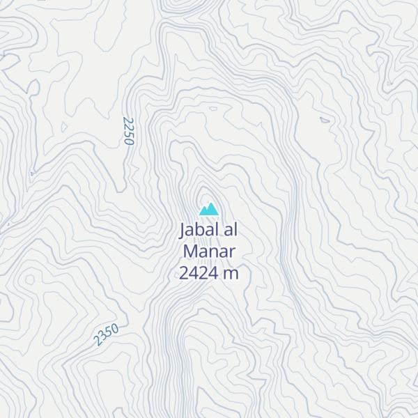 Map of Jabal al Manar