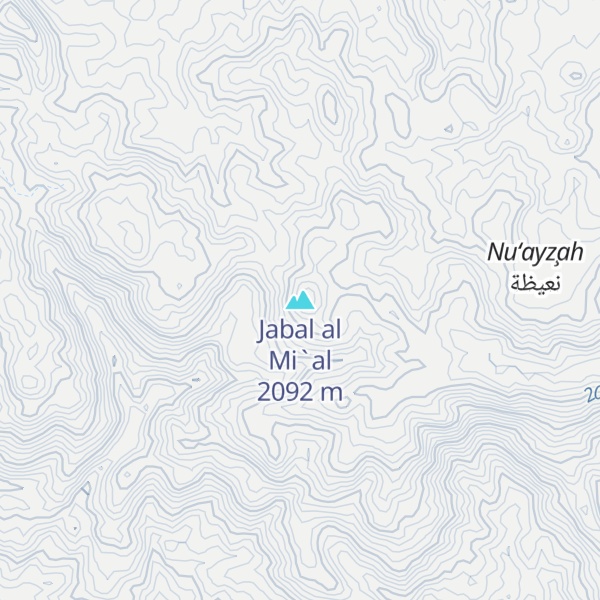 Map of Jabal al Mi`al