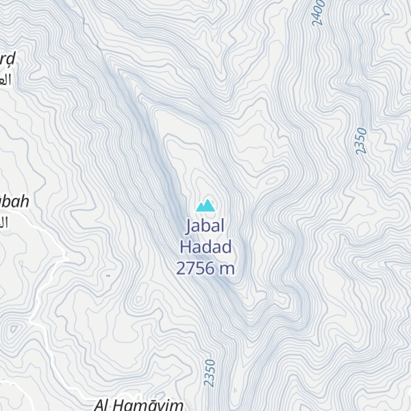 Map of Jabal Hadad