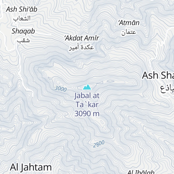 Map of Jabal at Ta`kar