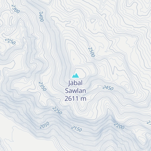 Map of Jabal Sawlan