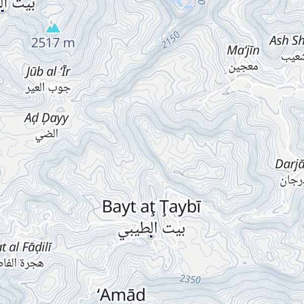Map of Jabal ad Dayy Ghurban