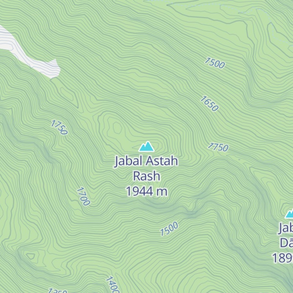 Map of Jabal Astah Rash
