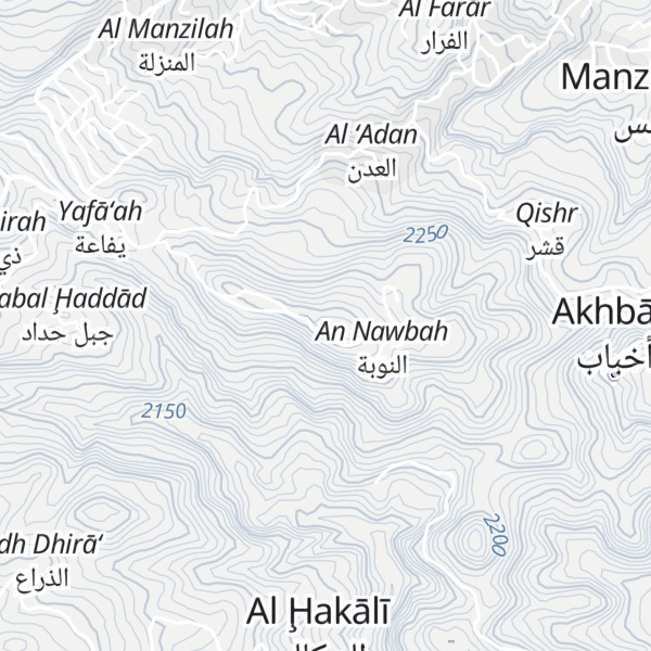 Map of Jabal al Nubi