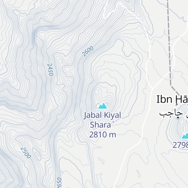 Map of Jabal Kiyal Shara