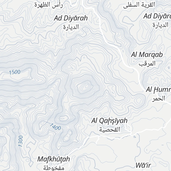 Map of Jabal Ba`ir