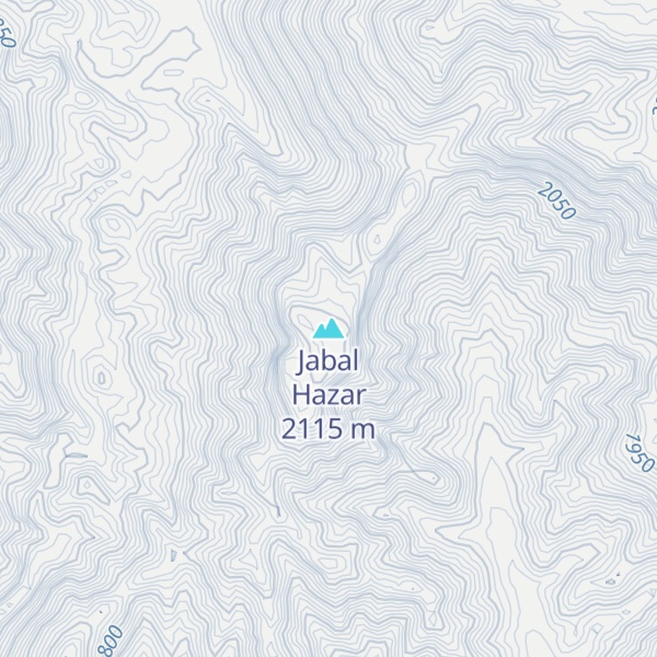Map of Jabal Hazar