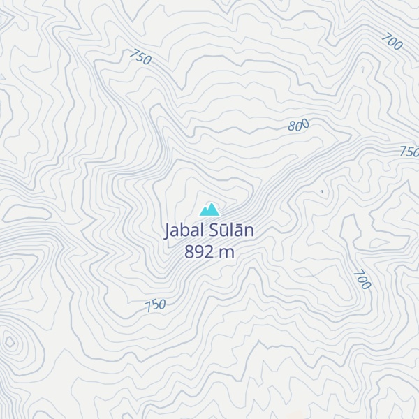 Map of Jabal Sūlān