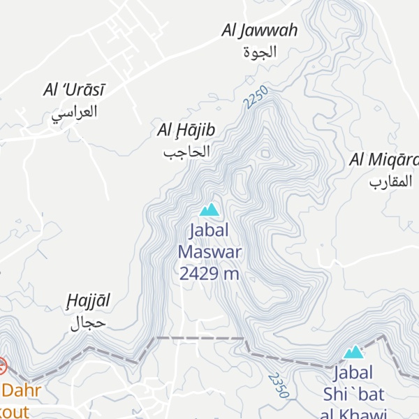 Map of Jabal Maswar