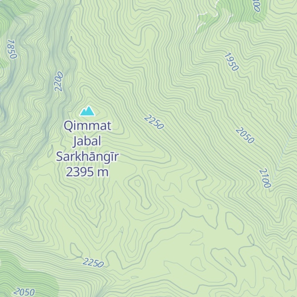Map of Jabal Sarkhāngīr