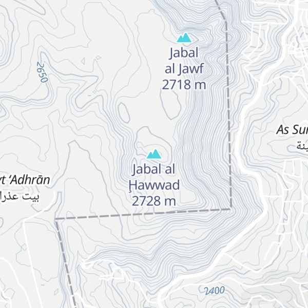 Map of Jabal al Ḩawwad