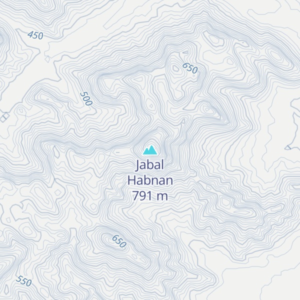 Map of Jabal Habnan