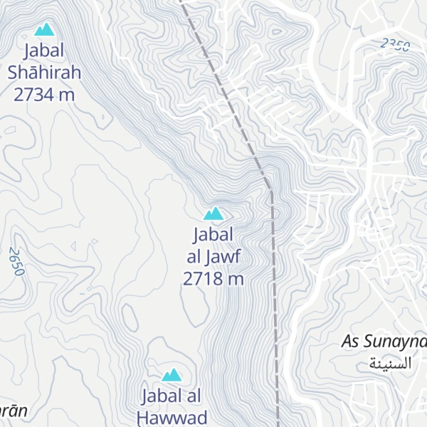 Map of Jabal al Jawf