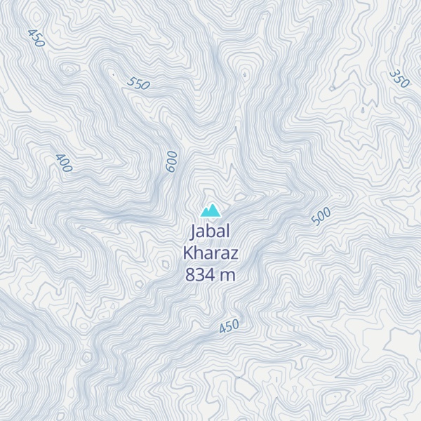 Map of Jabal Kharaz